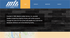 Desktop Screenshot of marinelumberservice.com